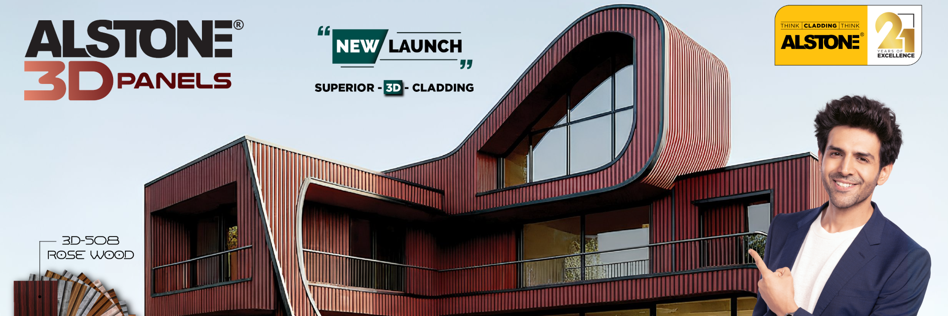 Alstone Louvers product banner showing modern architectural design