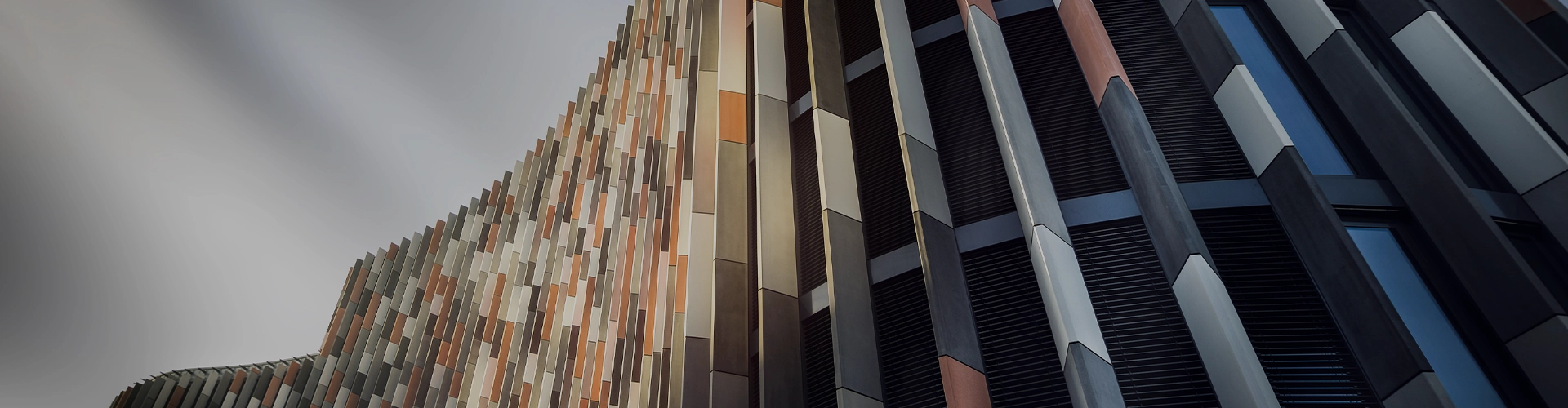 Alstone Louvers product banner showing modern architectural design