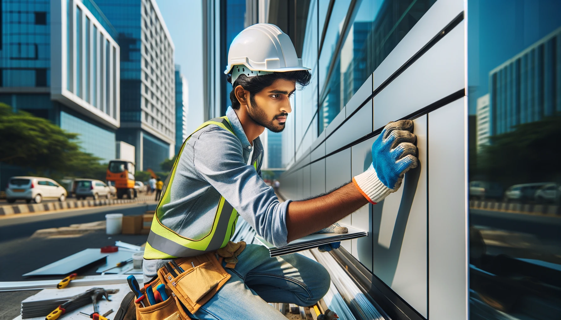 Alstone Louvers product banner showing modern architectural design