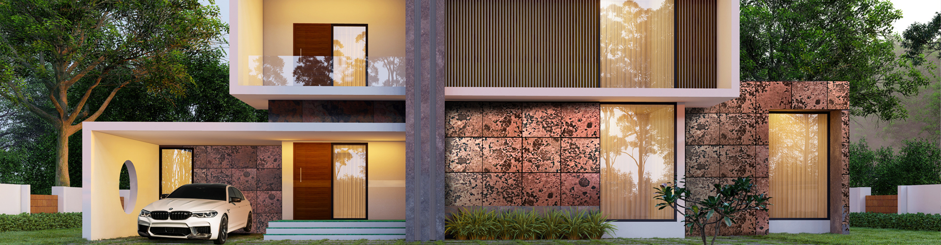 Alstone Louvers product banner showing modern architectural design