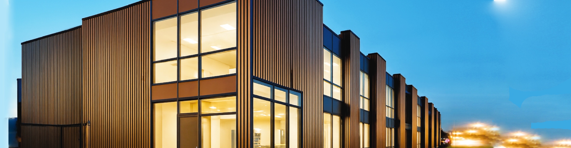 Alstone Louvers product banner showing modern architectural design